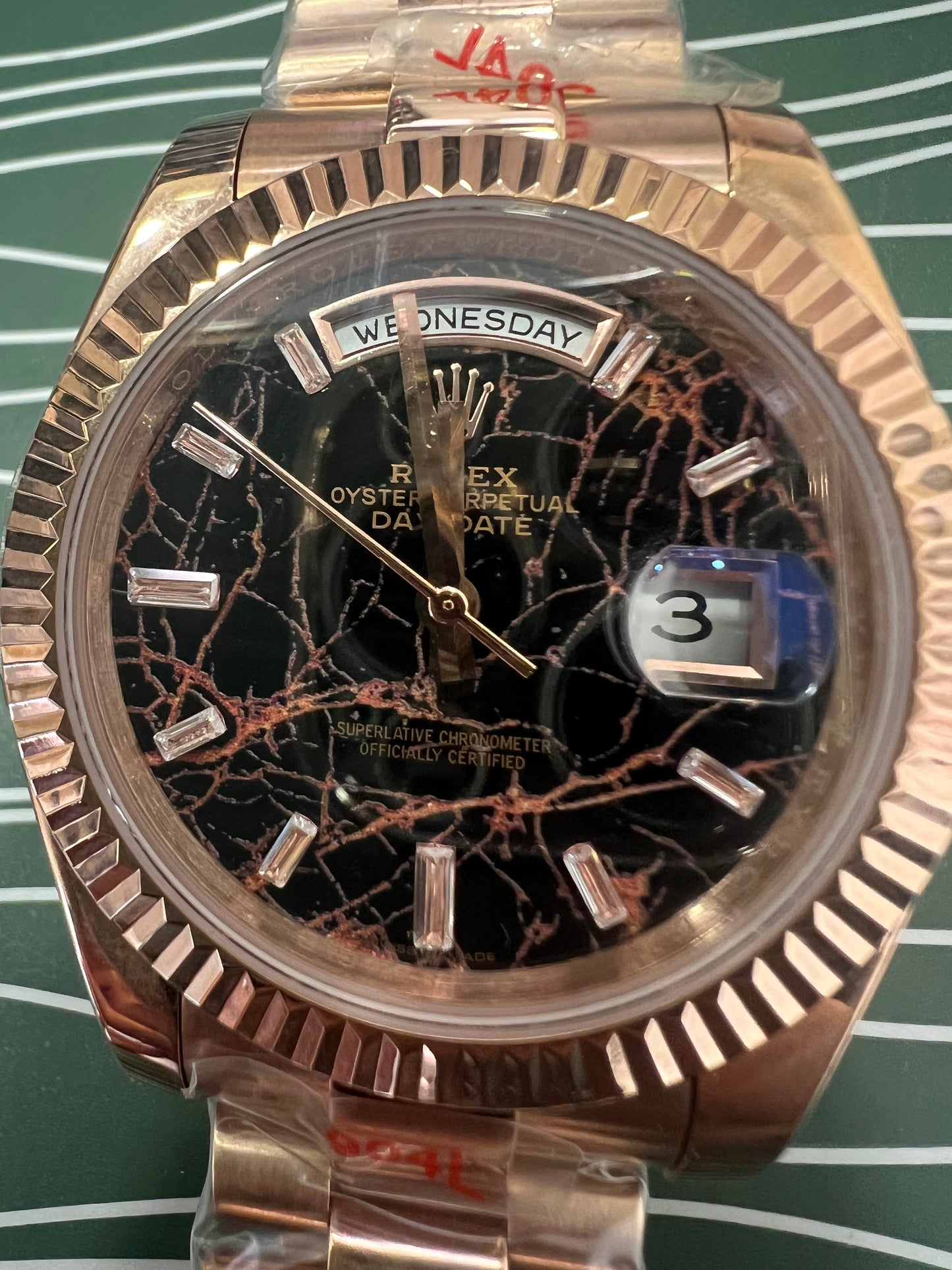 Day-Date Everose Gold Eisenkiesel Dial President 40mm