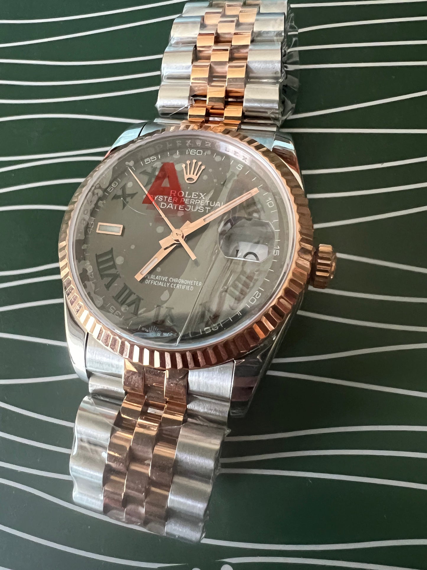 Datejust 41 Wimbledon Roman Two-Tone Yellow Gold Jubilee
