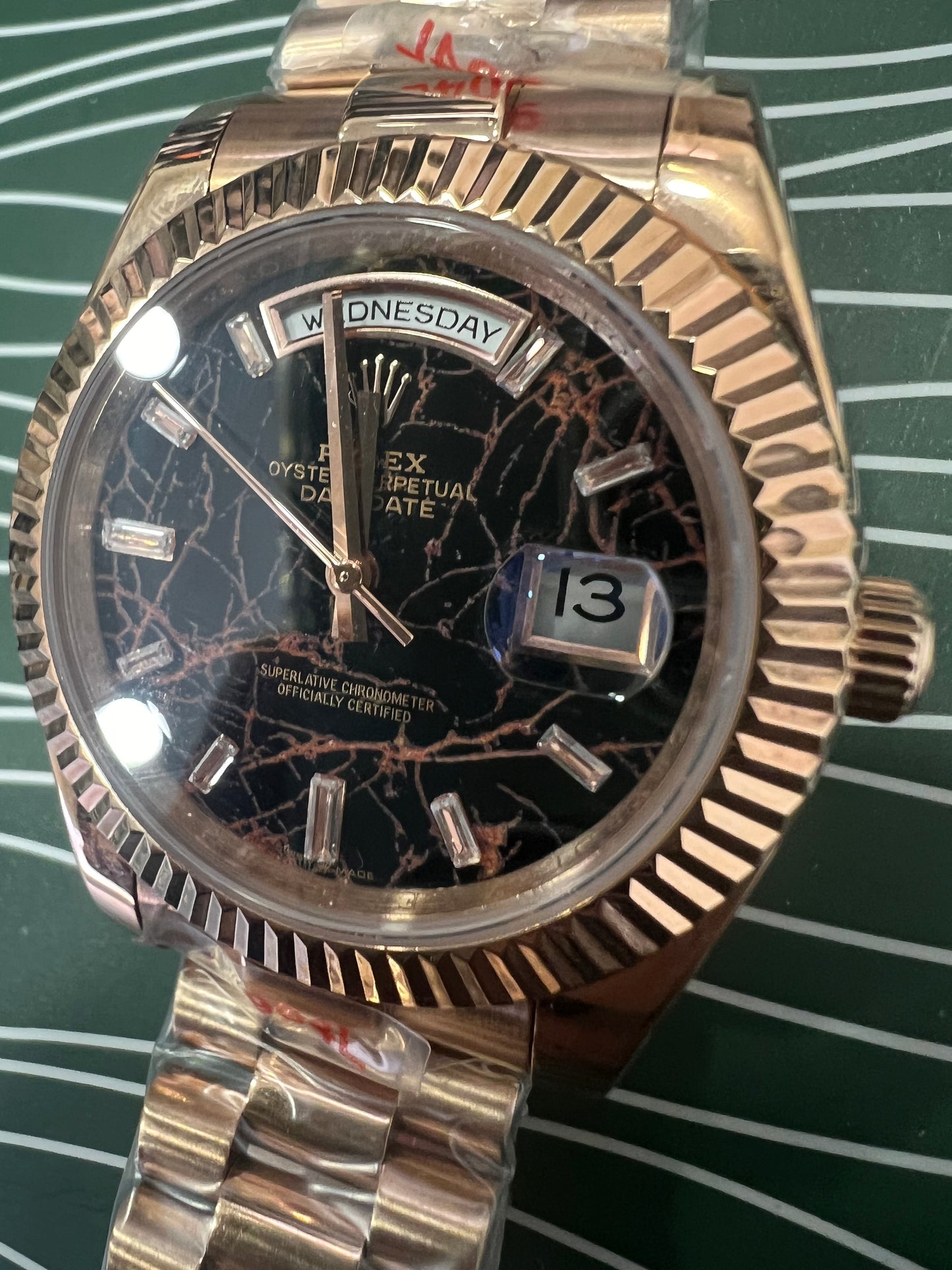 Day-Date Everose Gold Eisenkiesel Dial President 40mm