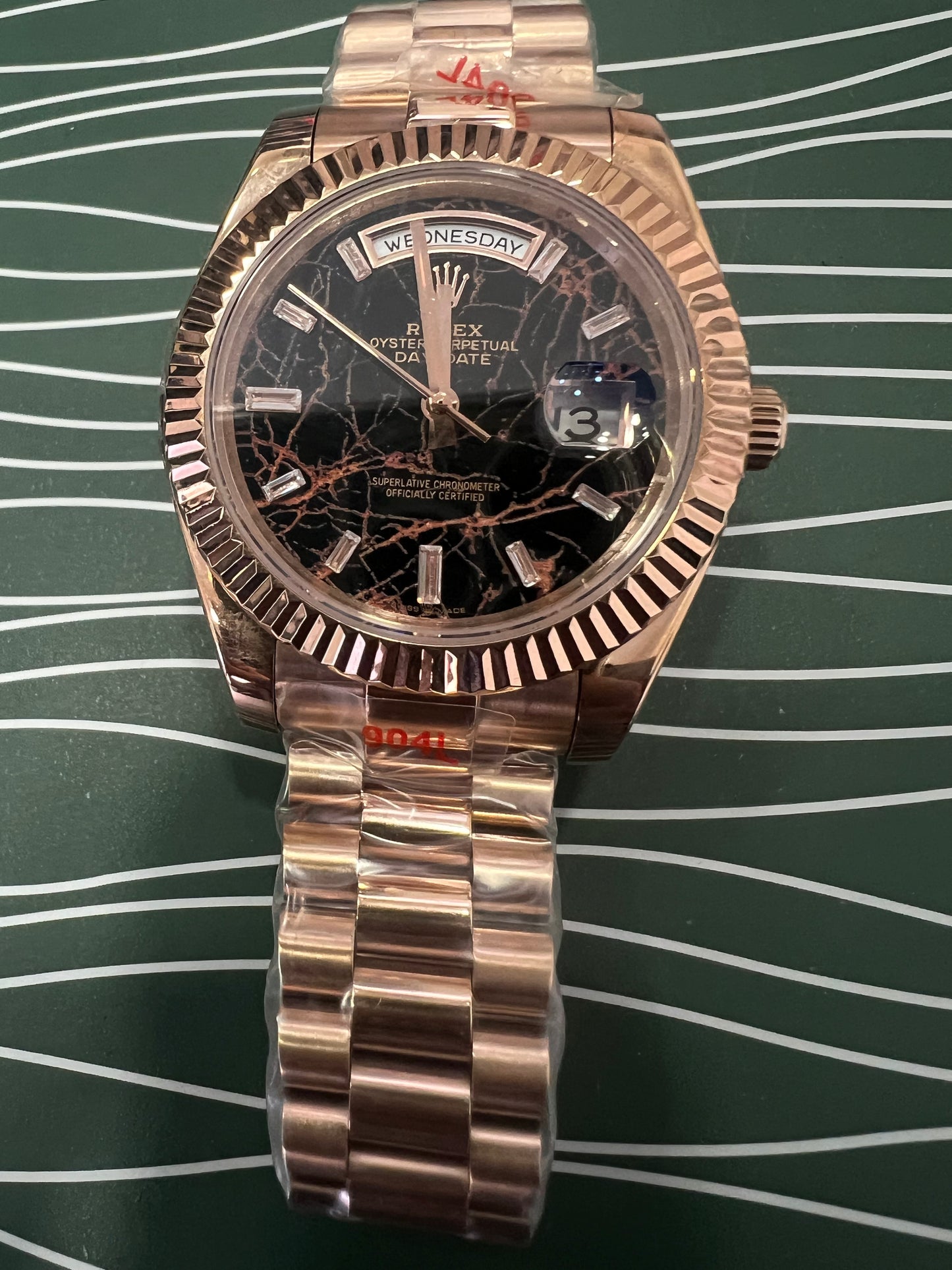 Day-Date Everose Gold Eisenkiesel Dial President 40mm