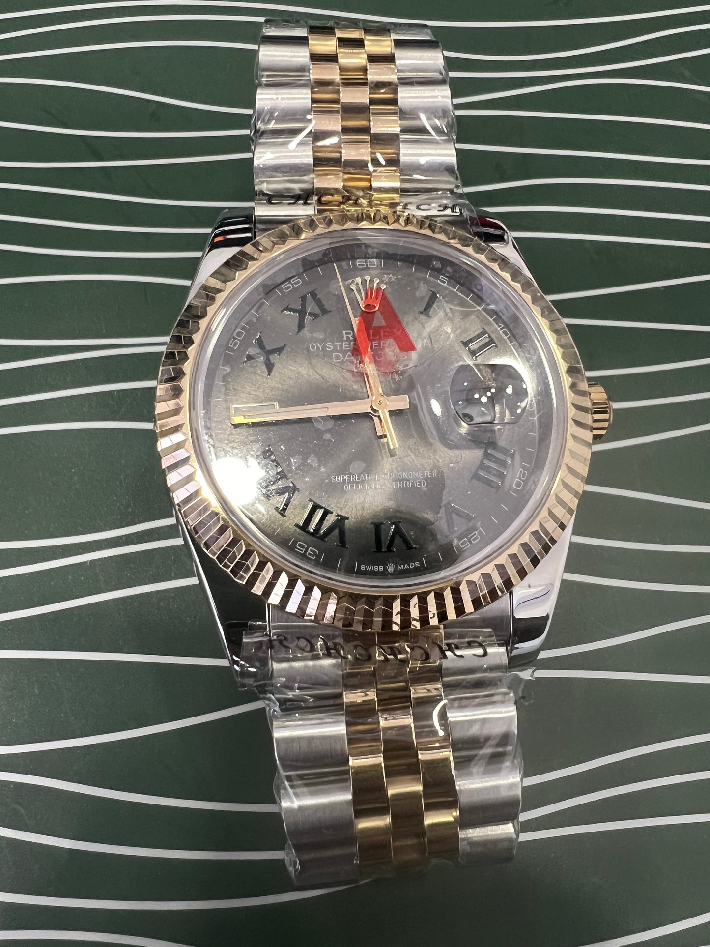 Datejust 41 Wimbledon Roman Two-Tone Yellow Gold Jubilee