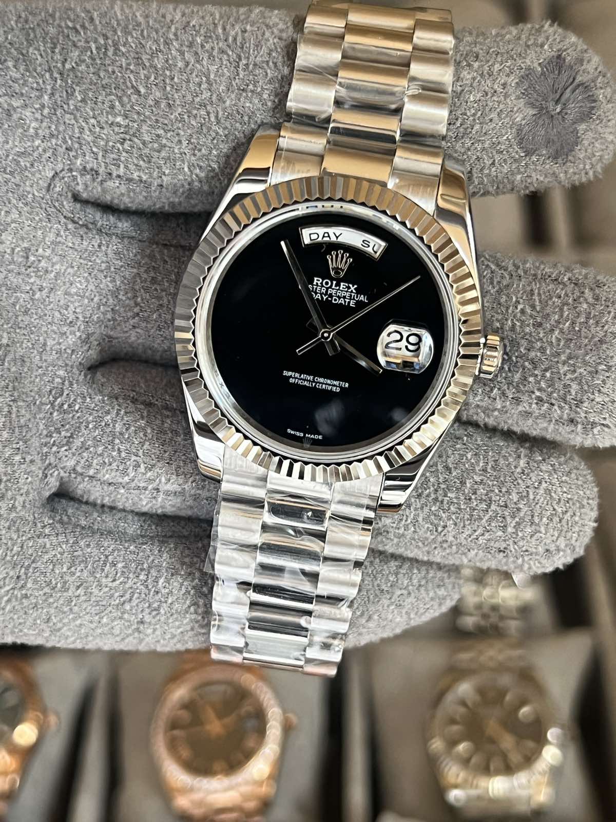 Day-Date Steel Onyx Dial 40mm