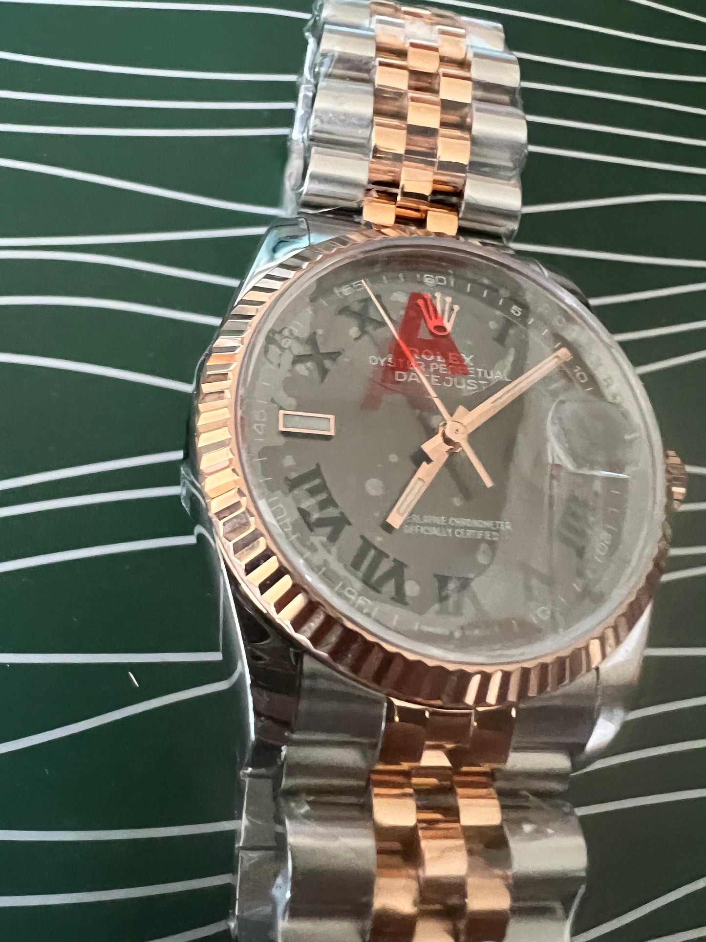 Datejust 41 Wimbledon Roman Two-Tone Yellow Gold Jubilee