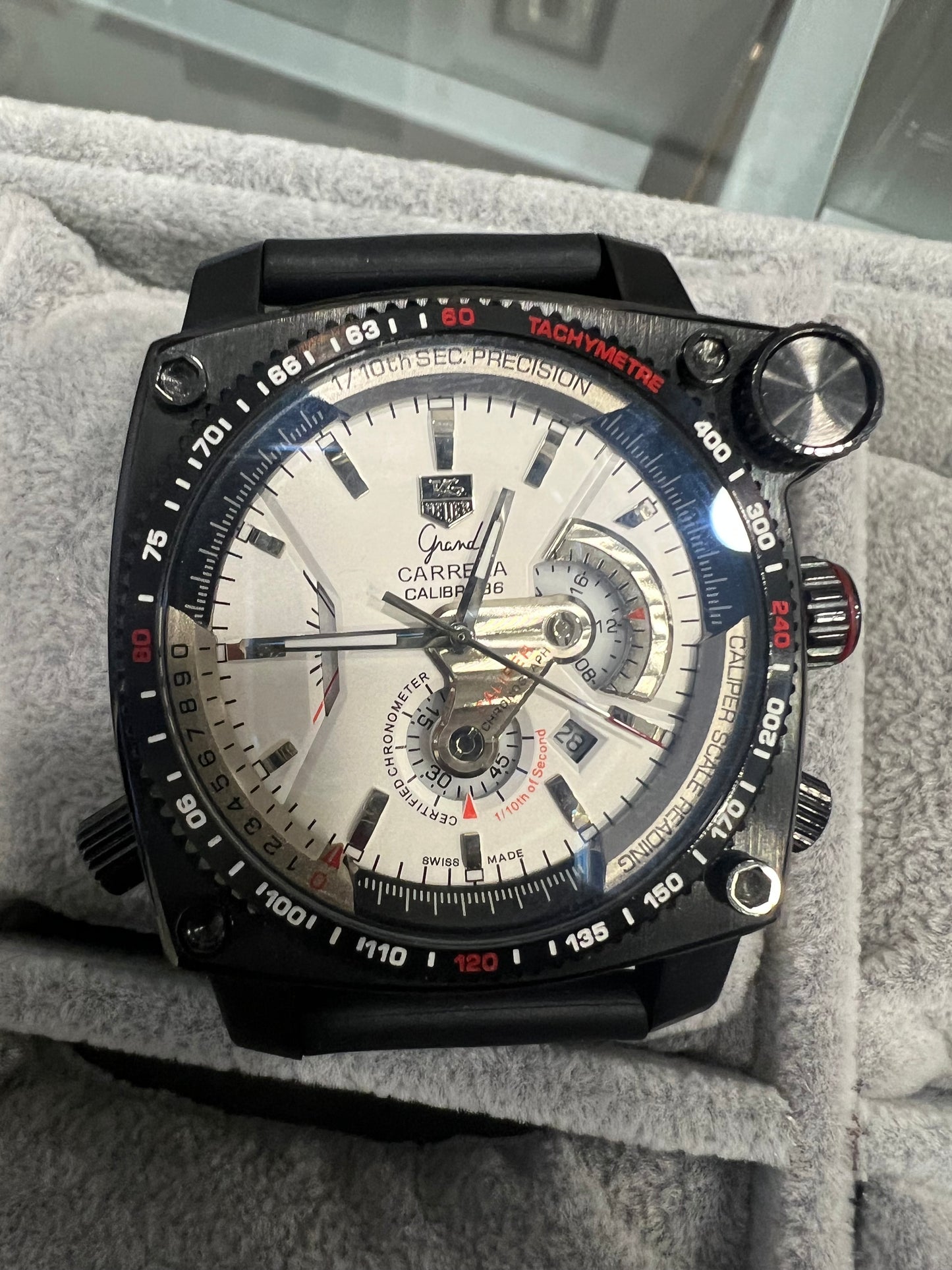 Tag Heuer Grand Carrera Men White Dial 43mm