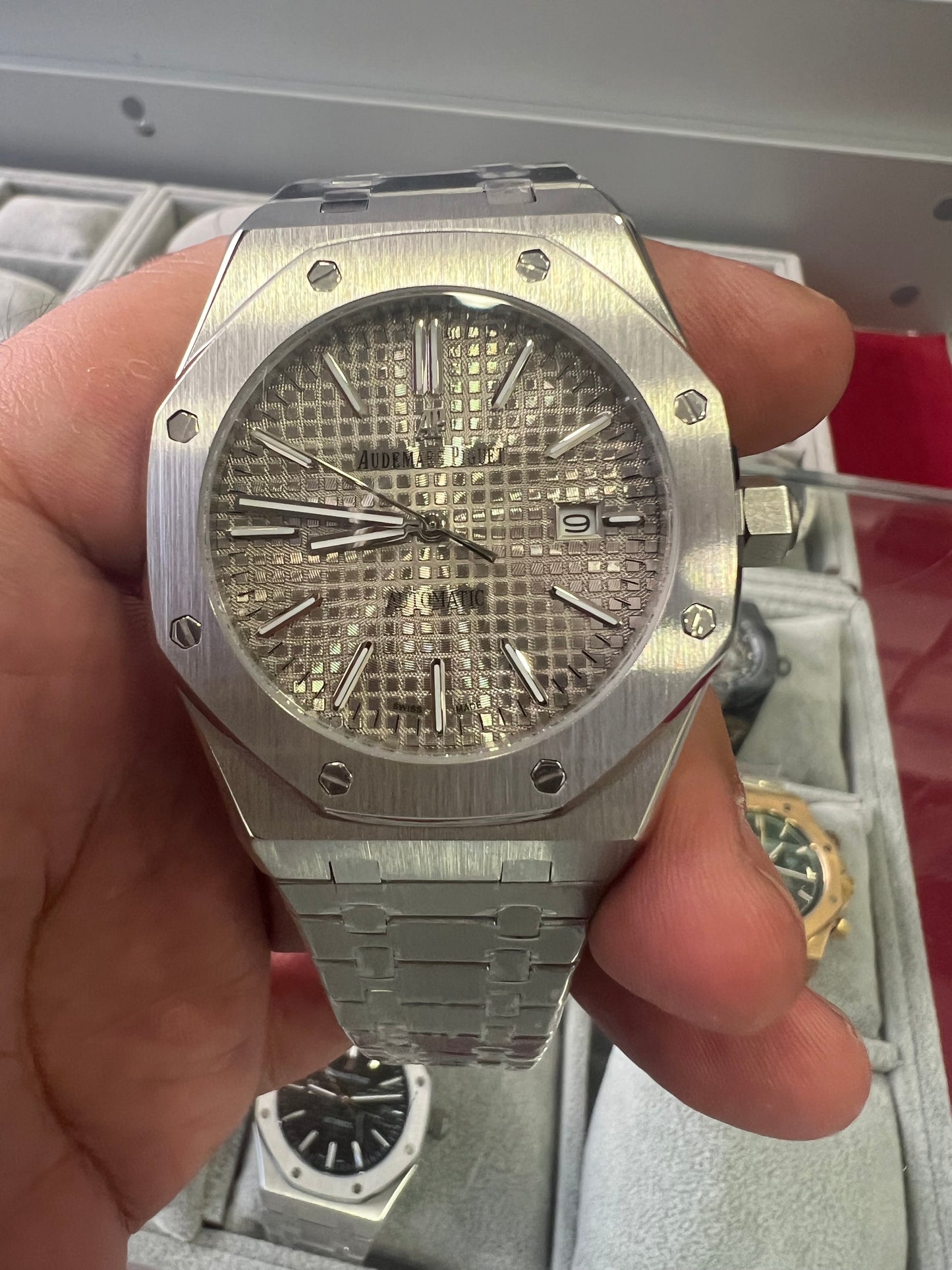 Audemars Piguet Royal Oak Selfwinding Steel Metallic White Dial 41mm