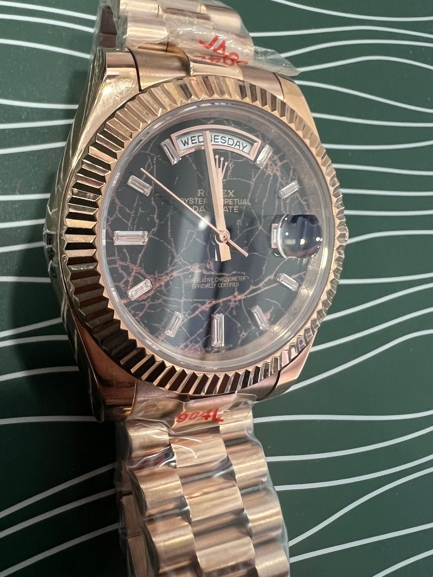 Day-Date Everose Gold Eisenkiesel Dial President 40mm 