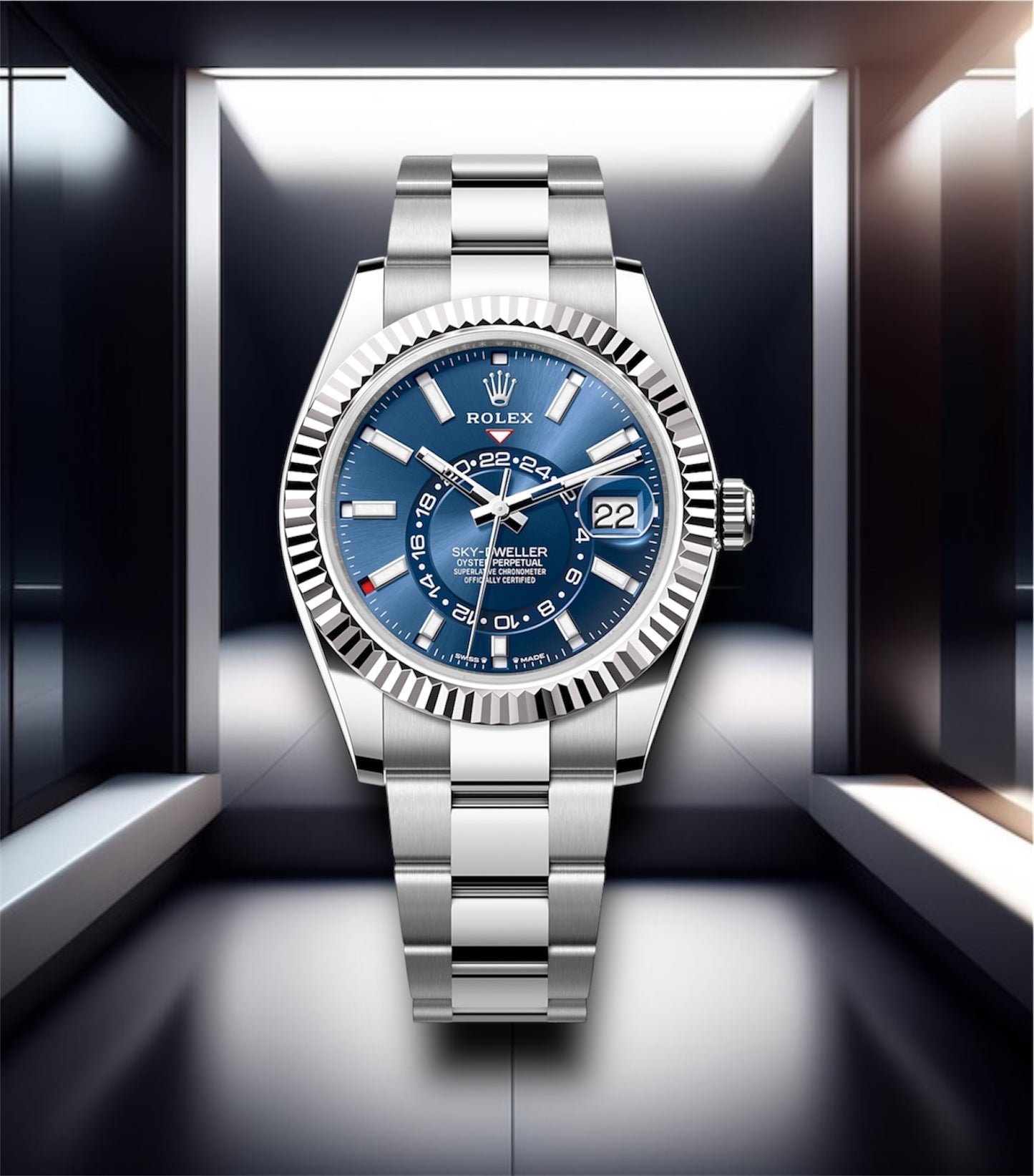 Sky Dweller Steel Blue Dial Oyster 42mm