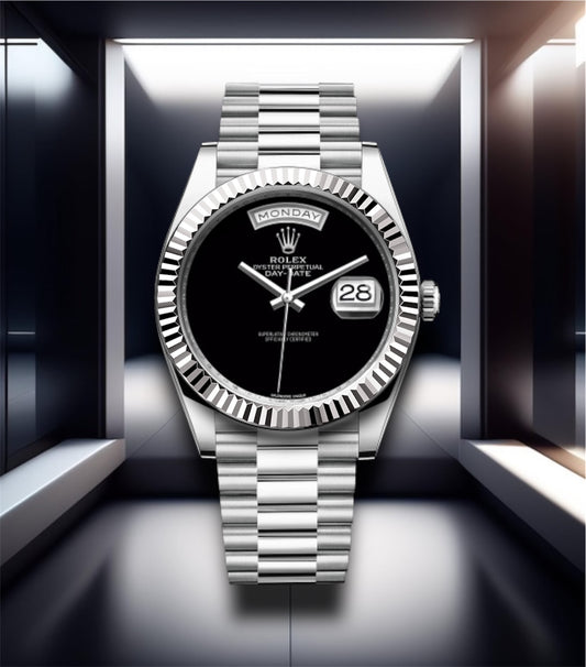 Day-Date Steel Onyx Dial 40mm